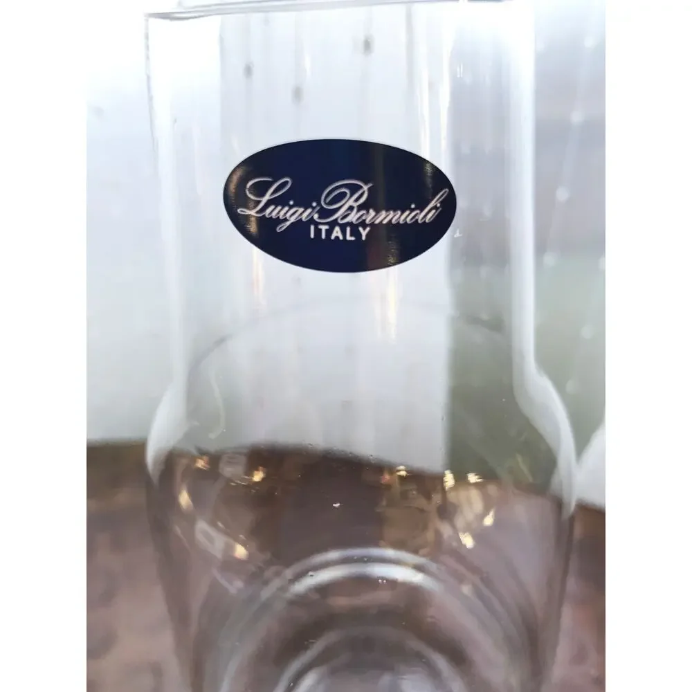 Crystal Carafe Decanter Wine Luigi Bormioli Glass Parma Italy New Vase